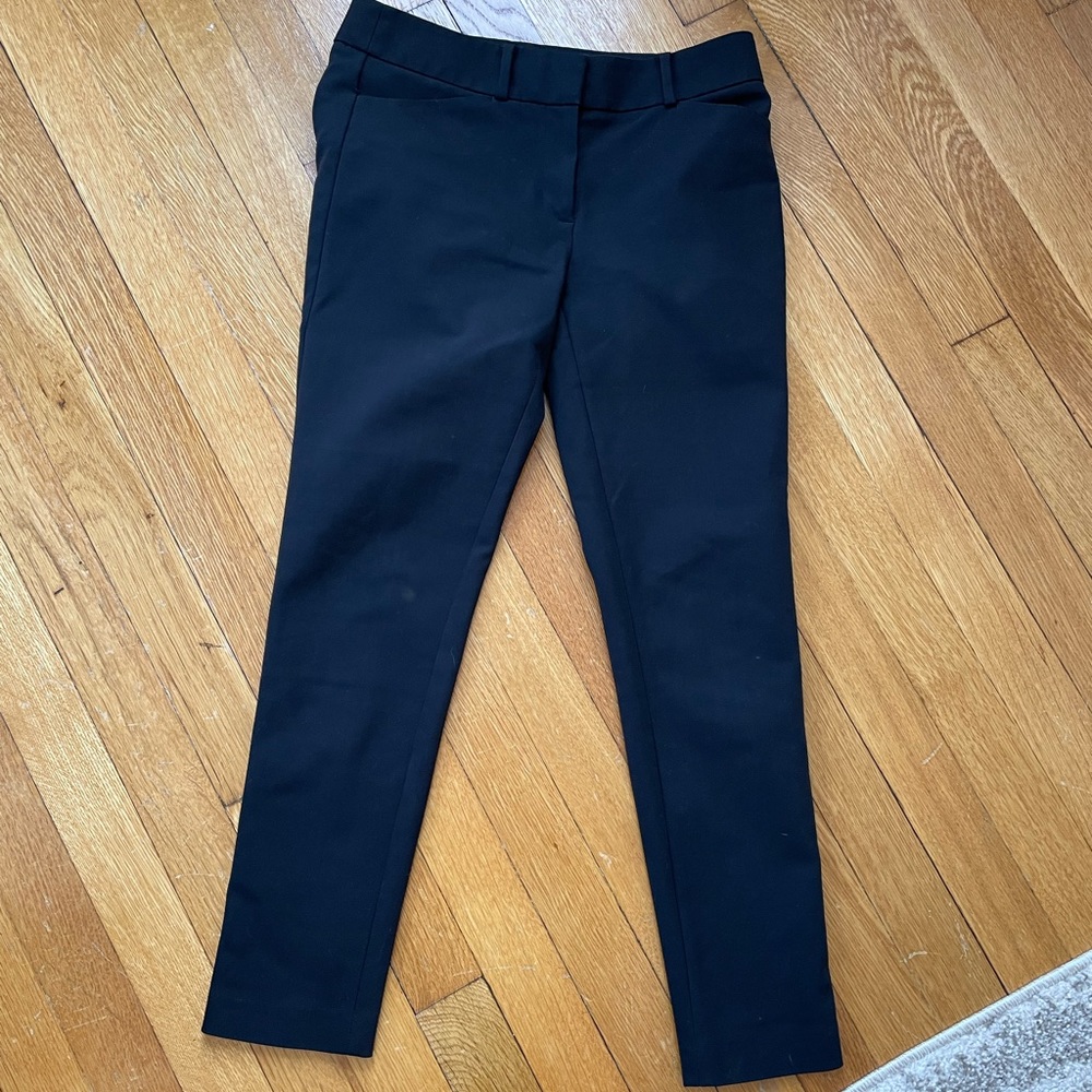 LOFT high waisted black work pants.